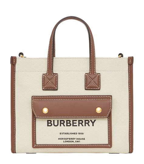 what is burberry canvas material for bags|Burberry packable tote bag.